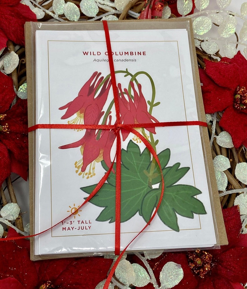 Wild Columbine Holiday Greeting Card